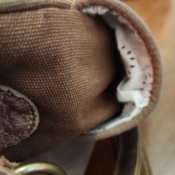 Myra Messenger Crossbody Shoulder Bag With Calf Hair And Leather Emblishment EUC - Picture 7 of 10